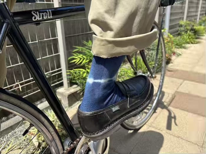 tsunugubywanowa 冷えとり靴下　藍染め　草木染め